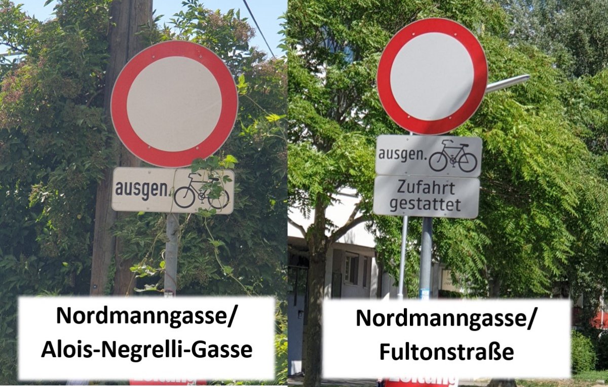Donaufeld Verkehrslage